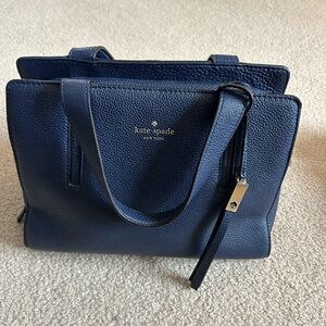 Kate Spade Grey Street Dominique Satchel in Navy Blue